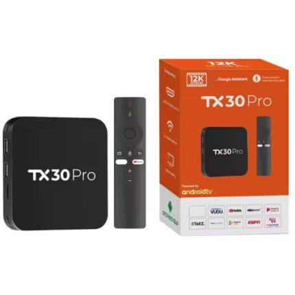 ANDROID TV BOX TX30 PRO WITH VOICE CONTROL REMOTE